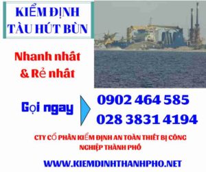 Hình ảnh kiểm định tàu hút bùn