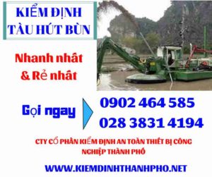 Hình ảnh kiểm định tàu hút bùn