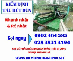 Hình ảnh kiểm định tàu hút bùn