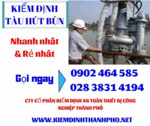 Hình ảnh kiểm định tàu hút bùn