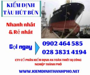 Hình ảnh kiểm định tàu hút bùn