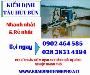 Hình ảnh kiểm định tàu hút bùn