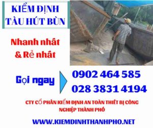 Hình ảnh kiểm định tàu hút bùn