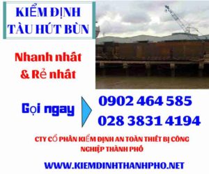 Hình ảnh kiểm định tàu hút bùn