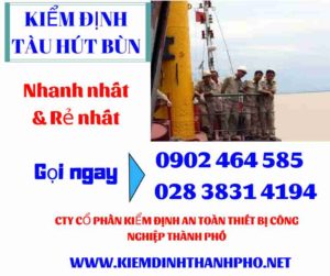 Hình ảnh kiểm định tàu hút bùn