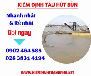 Hình ảnh kiểm định tàu hút bùn