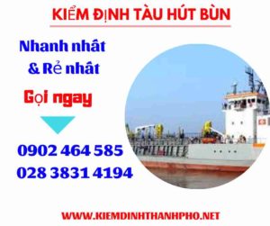 Hình ảnh kiểm định tàu hút bùn