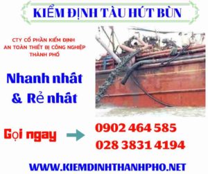 Hình ảnh kiểm định tàu hút bùn