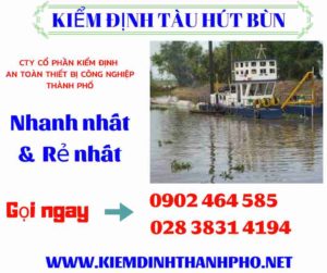 Hình ảnh kiểm định tàu hút bùn