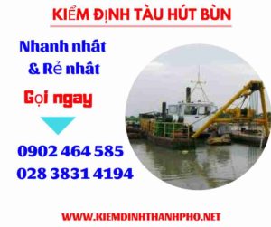 Hình ảnh kiểm định tàu hút bùn