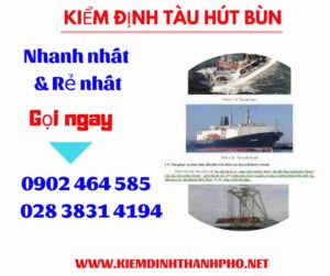 Hình ảnh kiểm định tàu hút bùn