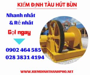 Hình ảnh kiểm định tàu hút bùn