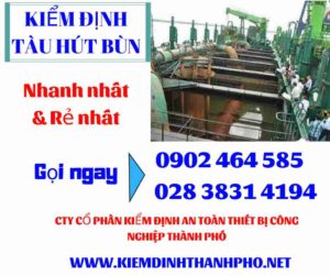 Hình ảnh kiểm định tàu hút bùn