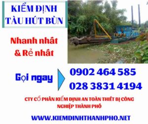 Hình ảnh kiểm định tàu hút bùn