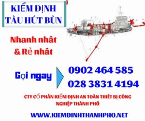 Hình ảnh kiểm định tàu hút bùn