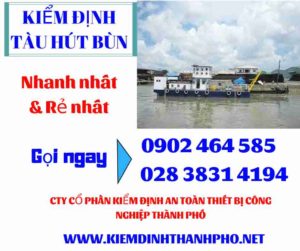 Hình ảnh kiểm định tàu hút bùn