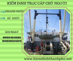 Hình ảnh kiểm định Trục cáp chở người