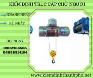 Hình ảnh kiểm định Trục cáp chở người