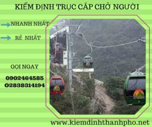 Hình ảnh kiểm định Trục cáp chở người