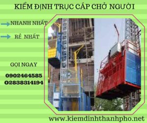 Hình ảnh kiểm định Trục cáp chở người