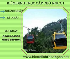 Hình ảnh kiểm định Trục cáp chở người