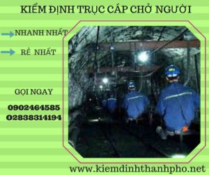 Hình ảnh kiểm định Trục cáp chở người