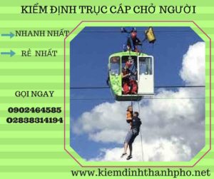 Hình ảnh kiểm định Trục cáp chở người