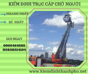 Hình ảnh kiểm định Trục cáp chở người