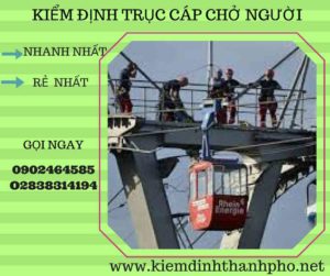 Hình ảnh kiểm định Trục cáp chở người