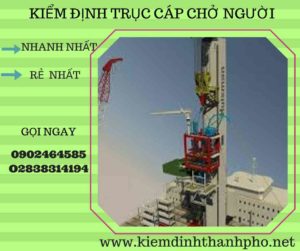 Hình ảnh kiểm định Trục cáp chở người