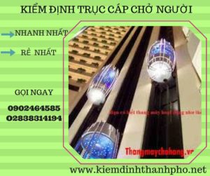 Hình ảnh kiểm định Trục cáp chở người