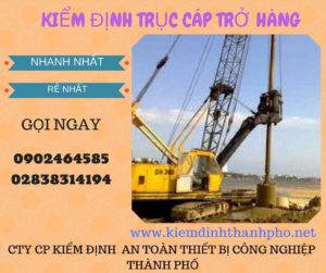 Hình ảnh kiểm định Trục cáp chở hàng