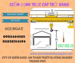 Hình ảnh kiểm định Trục cáp chở hàng