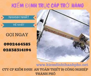 Hình ảnh kiểm định Trục cáp chở hàng