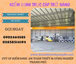 Hình ảnh kiểm định Trục cáp chở hàng