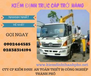 Hình ảnh kiểm định Trục cáp chở hàng