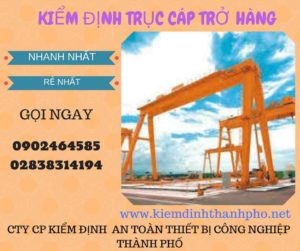 Hình ảnh kiểm định Trục cáp chở hàng