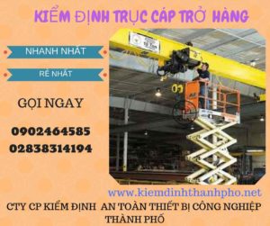 Hình ảnh kiểm định Trục cáp chở hàng