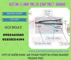 Hình ảnh kiểm định Trục cáp chở hàng