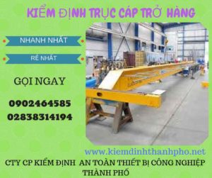 Hình ảnh kiểm định Trục cáp chở hàng