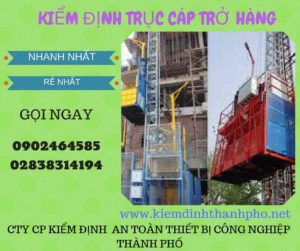 Hình ảnh kiểm định Trục cáp chở hàng