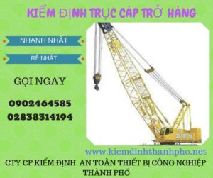 Hình ảnh kiểm định Trục cáp chở hàng