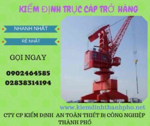 Hình ảnh kiểm định Trục cáp chở hàng