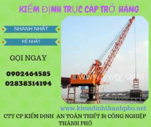 Hình ảnh kiểm định Trục cáp chở hàng