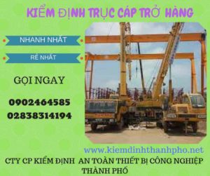 Hình ảnh kiểm định Trục cáp chở hàng