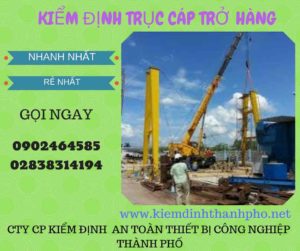 Hình ảnh kiểm định Trục cáp chở hàng