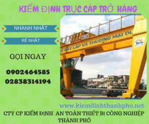 Hình ảnh kiểm định Trục cáp chở hàng