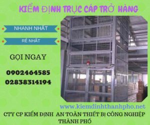 Hình ảnh kiểm định Trục cáp chở hàng