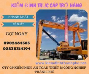 Hình ảnh kiểm định Trục cáp chở hàng