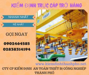 Hình ảnh kiểm định Trục cáp chở hàng